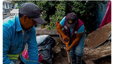 Accidente con camión provoca fuga masiva de agua en Chimalhuacán y afecta a seis colonias