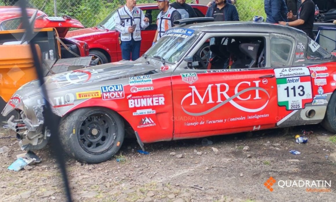 Accidente durante la Carrera Panamericana en Mil Cumbres deja dos heridos