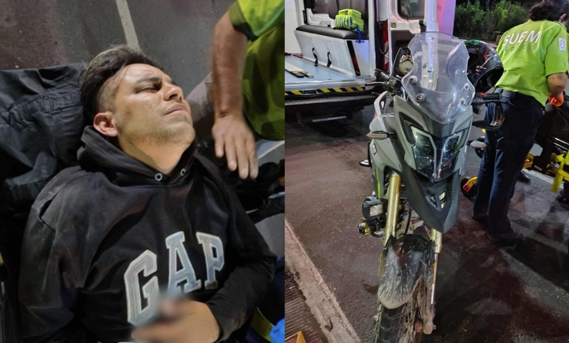 Accidente en Ecatepec: Motociclista y adulto mayor resultan graves tras colisión en Vía Morelos