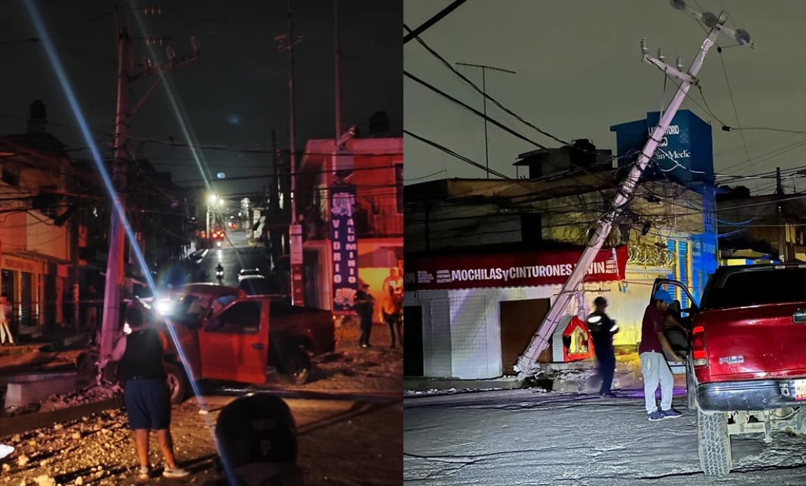 Accidente en Ixtapaluca deja sin luz varias calles y genera preocupación por la seguridad vial
