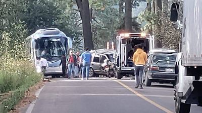 Accidente en carretera La Puerta–Sultepec deja un conductor gravemente herido en Zinacantepec