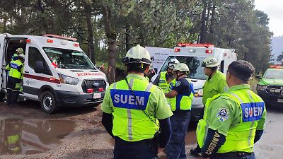 Accidente en carretera Toluca-Sultepec deja nueve brigadistas lesionados de Probosque