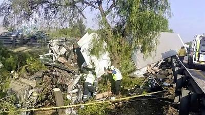 Accidente en la autopista México-Querétaro deja una persona muerta 