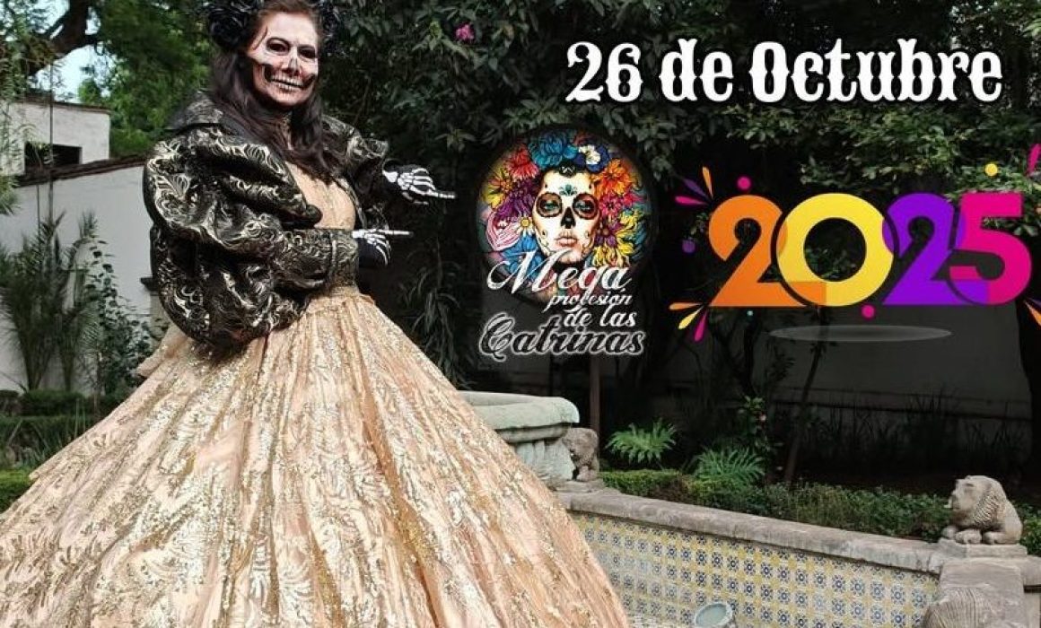 Acolman deslumbra en la Mega Procesión de Catrinas 2025 en la Ciudad de México