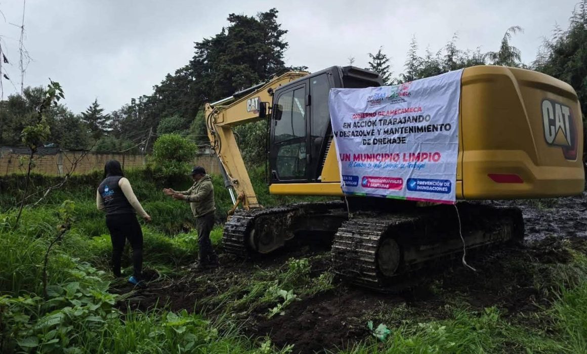 Amecameca inicia mantenimiento del Río Panoaya para prevenir inundaciones en temporada de lluvias