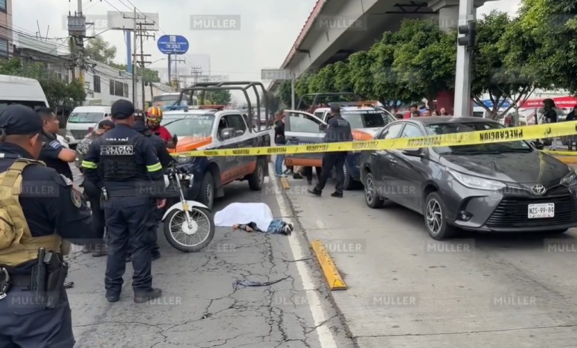 Anciana de 70 años invadió el carril del Mexibús y atropelló mortalmente a un peatón en Ecatepec