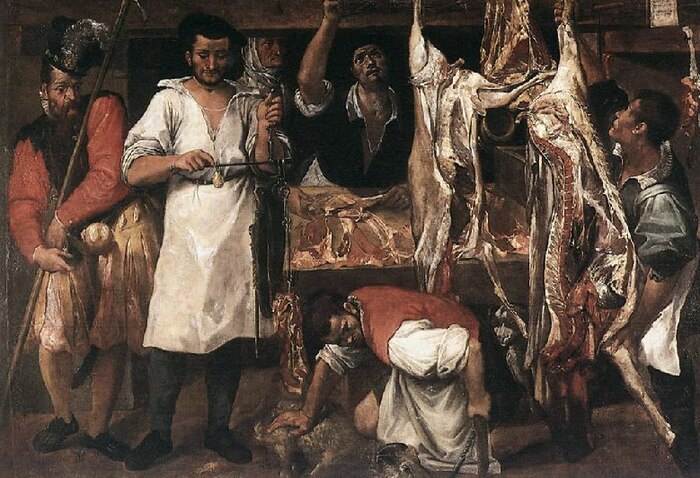 Annibale Carracci y la revolución en la pintura de escenas cotidianas con 'La carnicería'