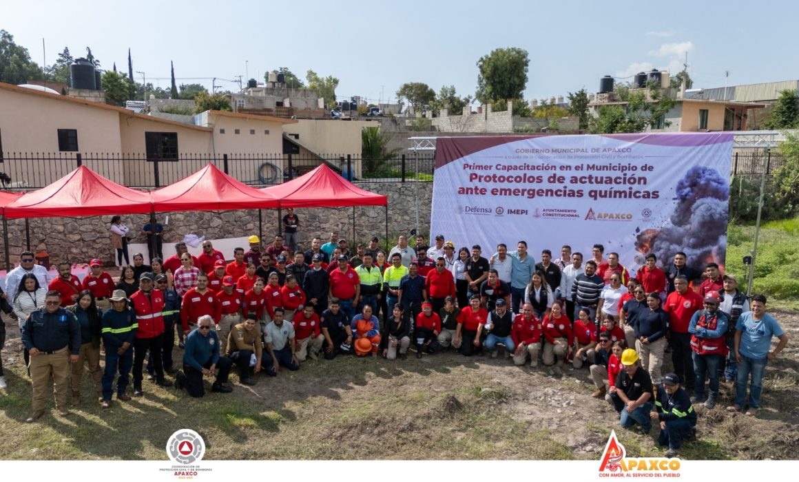 Apaxco lidera capacitación regional en protocolos ante emergencias químicas y explosivos