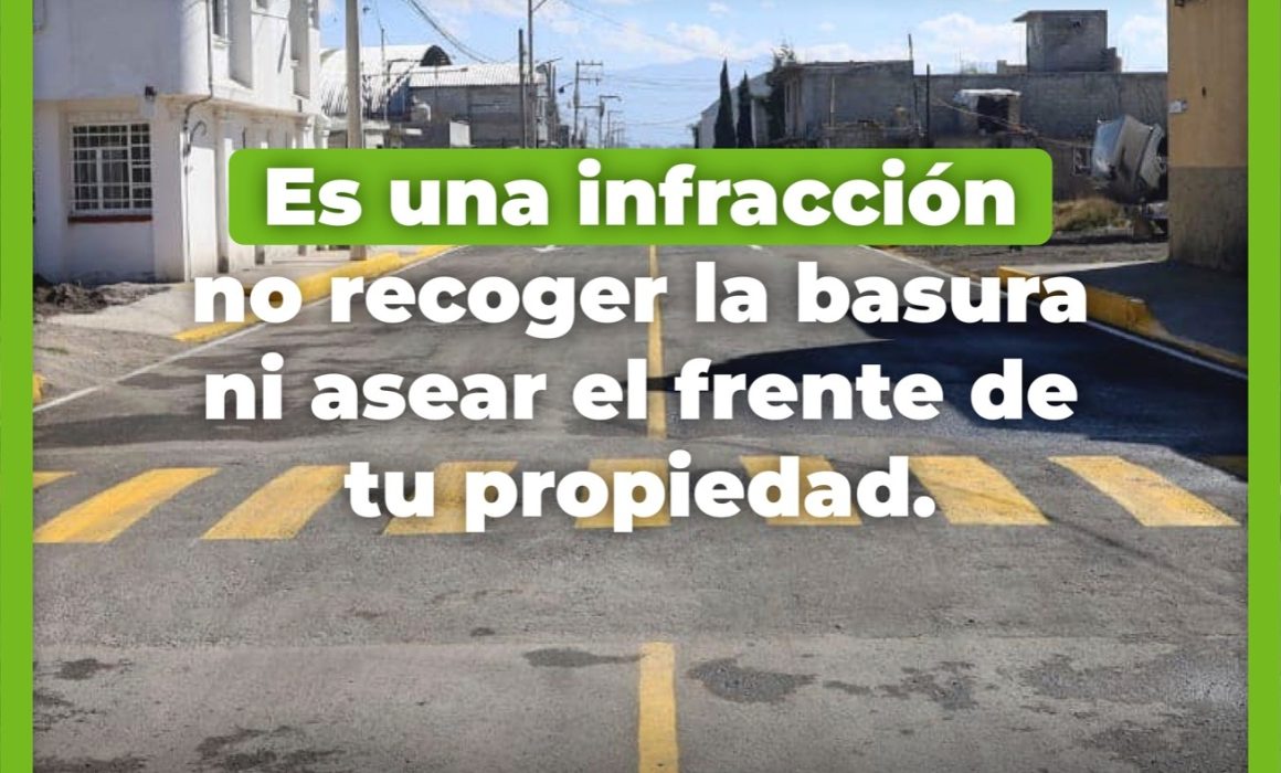 Aplicarán multas de hasta 4 mil pesos a quienes tiren basura en San Mateo Atenco
