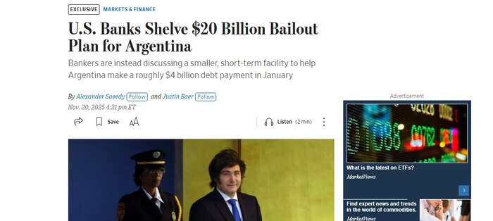 ¿Argentina Requerirá un Préstamo de USD 5,000 millones en Enero? Lo Que Revela el Gran Cambio en las Negociaciones