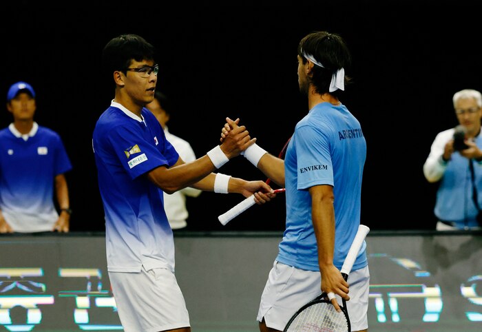 Argentina y Corea del Sur definen la serie de Copa Davis en Busan este domingo