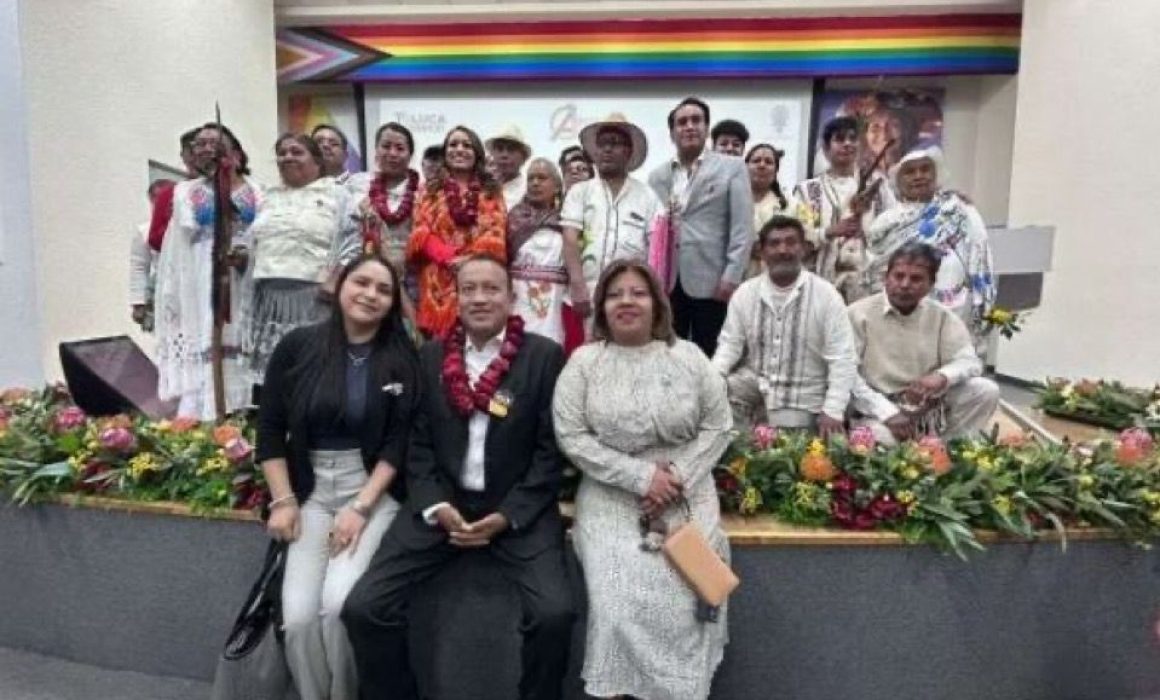 Armando Díaz reafirma su compromiso con los pueblos originarios otomíes y su lengua en Toluca