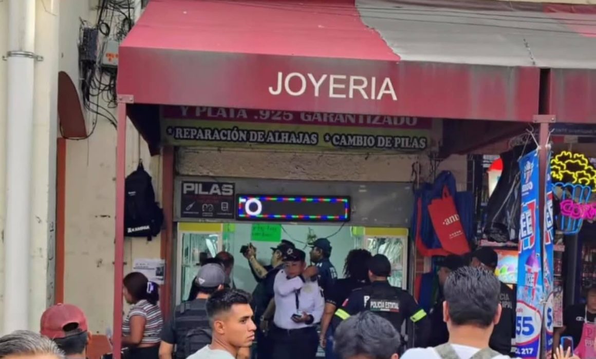 Asalto a joyería en el centro de Chalco: policía tarda más de media hora en responder