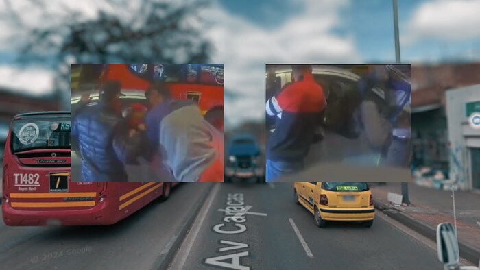 Asalto violento en avenida Caracas: ladrones rompen ventana y se meten a carro en medio del tráfico