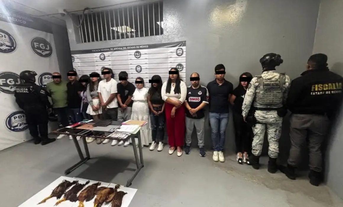 Aseguran a 12 personas y 5 gallinas muertas en call center de Ecatepec