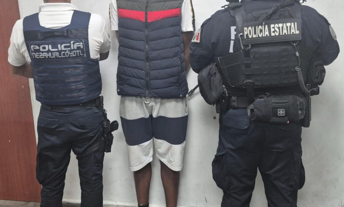 Aseguran a presunto narcomenudista en Nezahualcóyotl