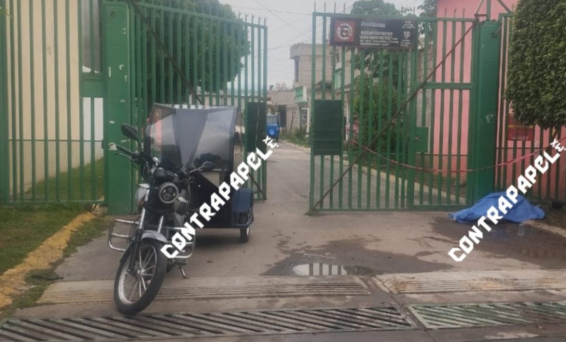 Asesinan a conductor de mototaxi frente a menor en Chicoloapan, Estado de México