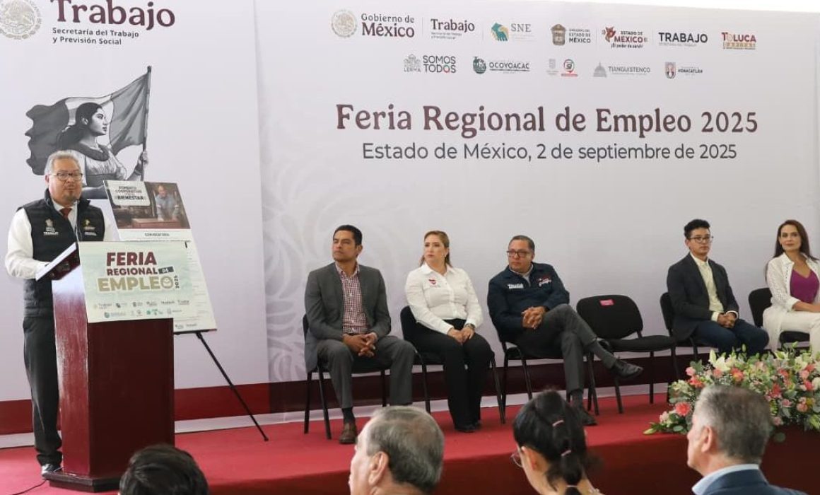 Autoridades del Valle de Toluca inauguran la Feria Regional del Empleo 2025 con más de 2,400 vacantes disponibles