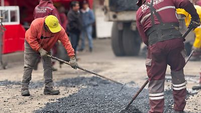 Avanza el programa Rescate Vial en el Valle de Toluca con bacheo e iluminación