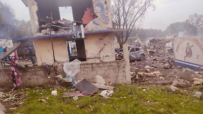 Avanza la reconstrucción de polvorines afectados por explosión en Tultepec; estiman concluir en dos semanas