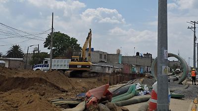 Avanzan en la finalización del Colector Solidaridad para prevenir inundaciones