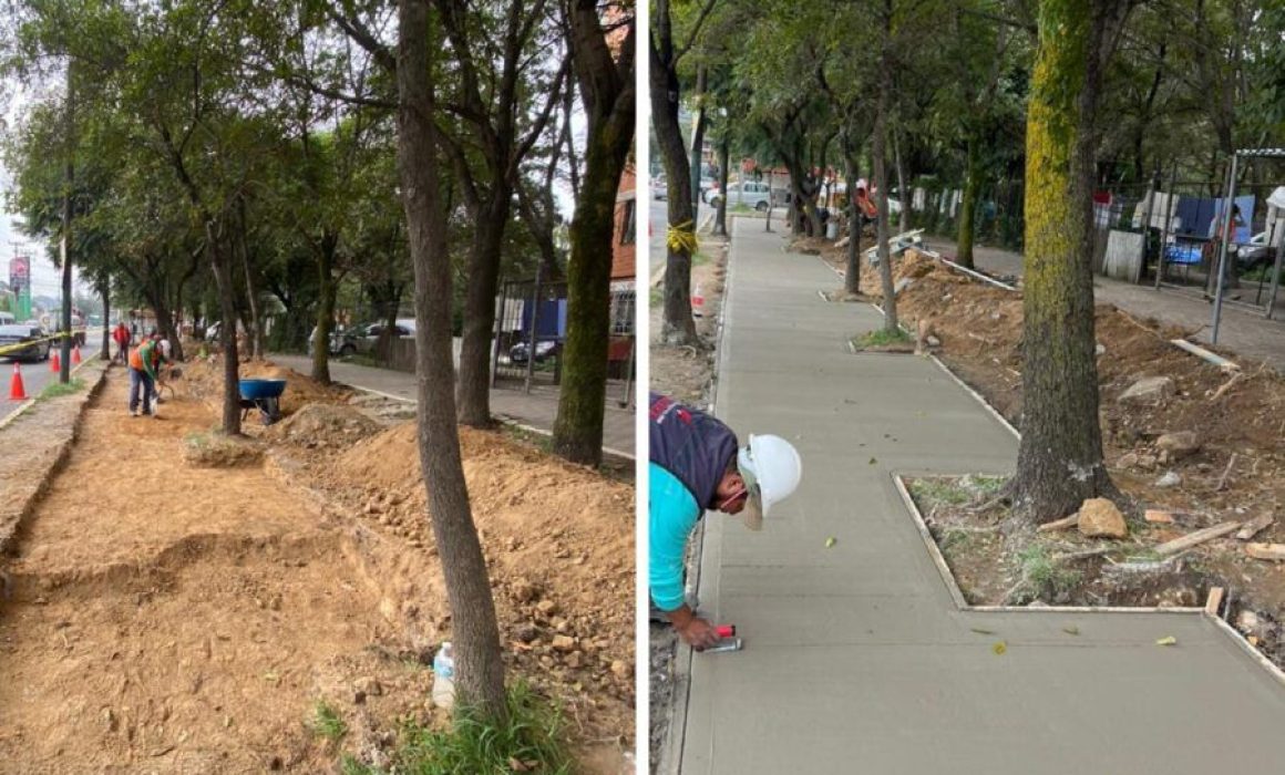 Avanzan importantes obras en el Corredor Seguro de la avenida 1° de Mayo en Cuautitlán Izcalli