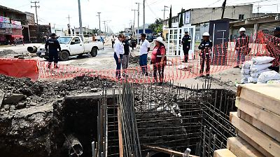 Avanzan obras complementarias del Colector Chalco para prevenir inundaciones