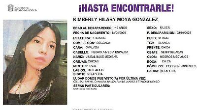Búsqueda de Kimberly en Naucalpan sigue sin resultados tras dos semanas de su desaparición