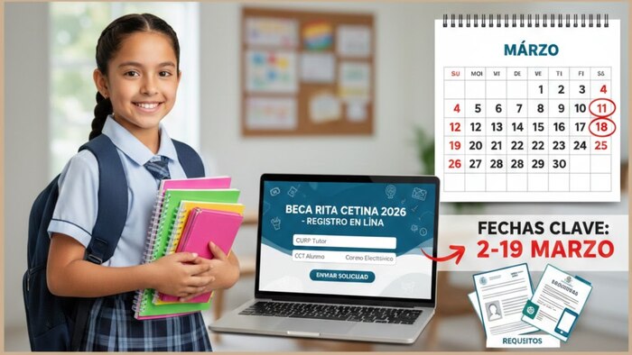 Beca Rita Cetina 2026: fechas y requisitos para apoyar a estudiantes de primaria en México