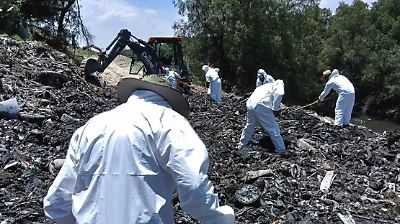 Busca Comisión de Búsqueda de Personas restos humanos en canal de Nextlalpan y alrededores