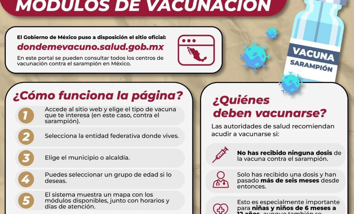 CDMX: Cómo localizar el módulo de vacunación contra el sarampión en Cuautitlán Izcalli y toda México
