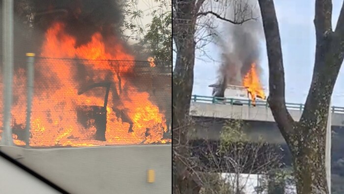 CFE niega pertenencia de la camioneta incendiada en Periférico Sur y reportan incendio en fábrica cercana a Chapultepec