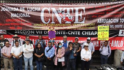 CNTE cancela reunión con Segob y mantiene paro y plantón en CDMX