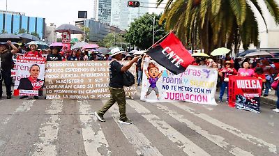 CNTE intensifica protestas: toman vías del tren y aeropuertos en varios estados