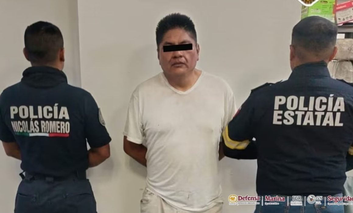 Cae presunto miembro del CJNG en Edomex; lo vinculan con varios homicidios