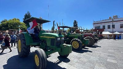 Campesinos mexiquenses exigen ajustes al tratado comercial y precios justos en movilización nacional