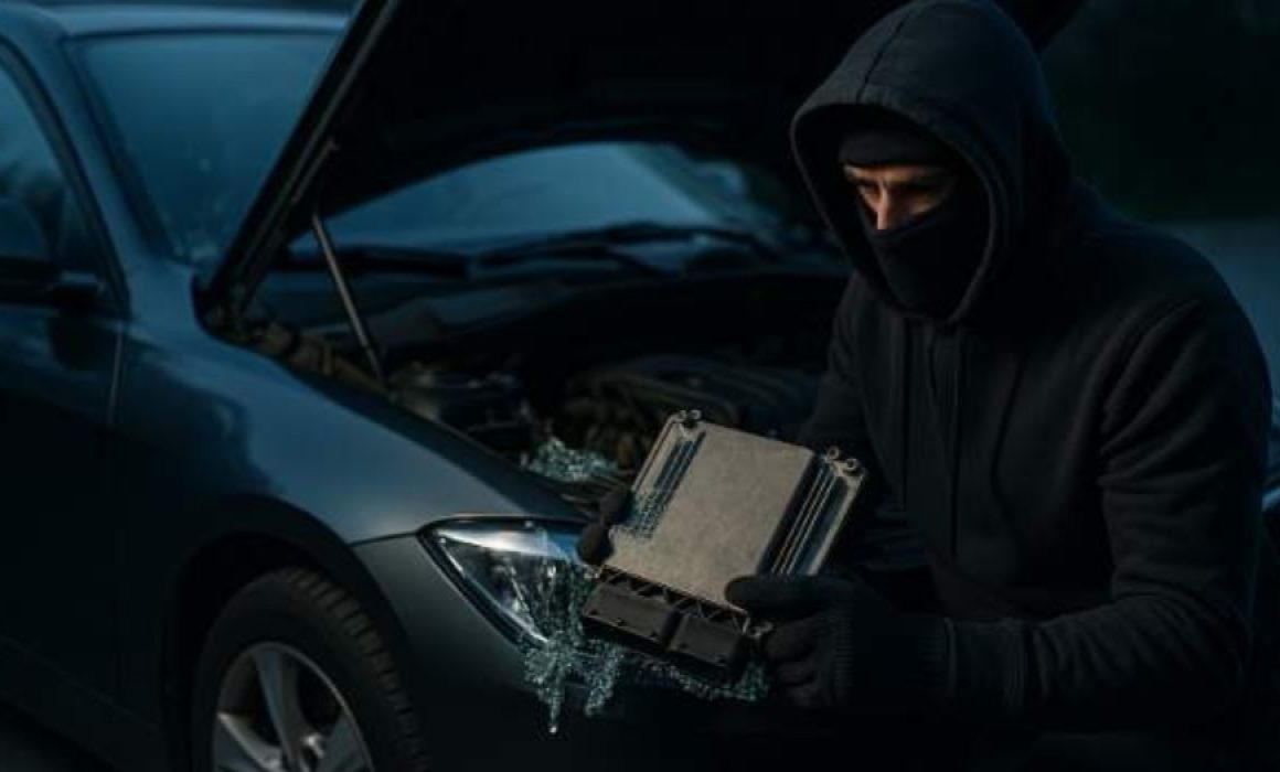 Captan en video a sujeto robando computadora de auto en Coacalco en segundos