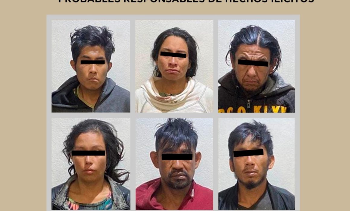 Capturan a 6 personas y decomisan 48 envoltorios con droga en Toluca