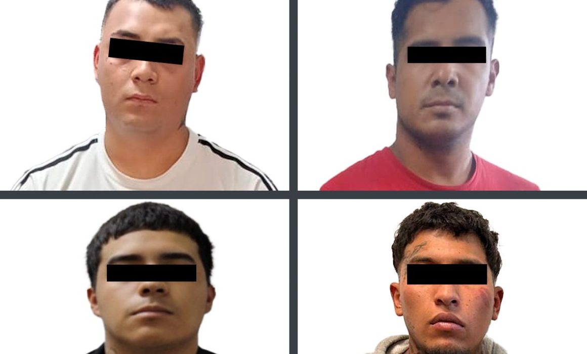 Capturan a cuatro sospechosos por homicidios en el Valle de México