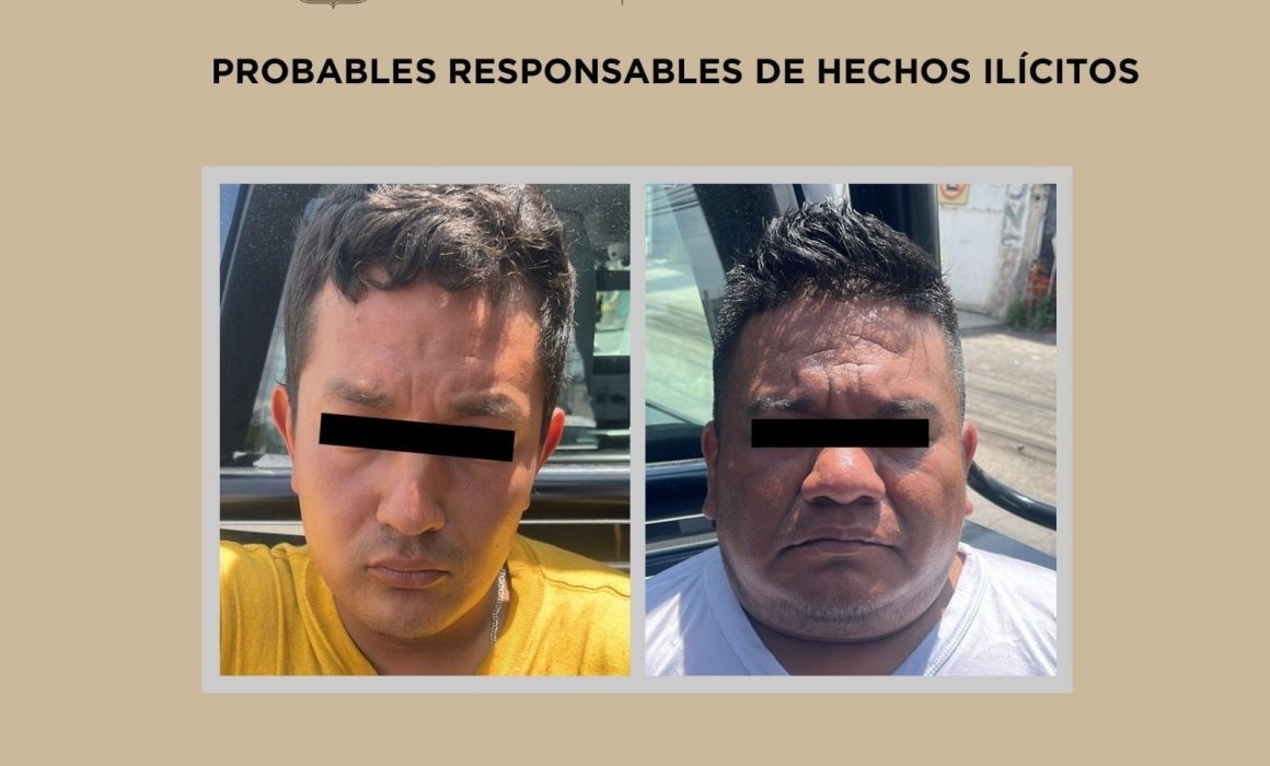 Capturan en Ecatepec a pareja implicada en agresión y robo a oficial en Chalco