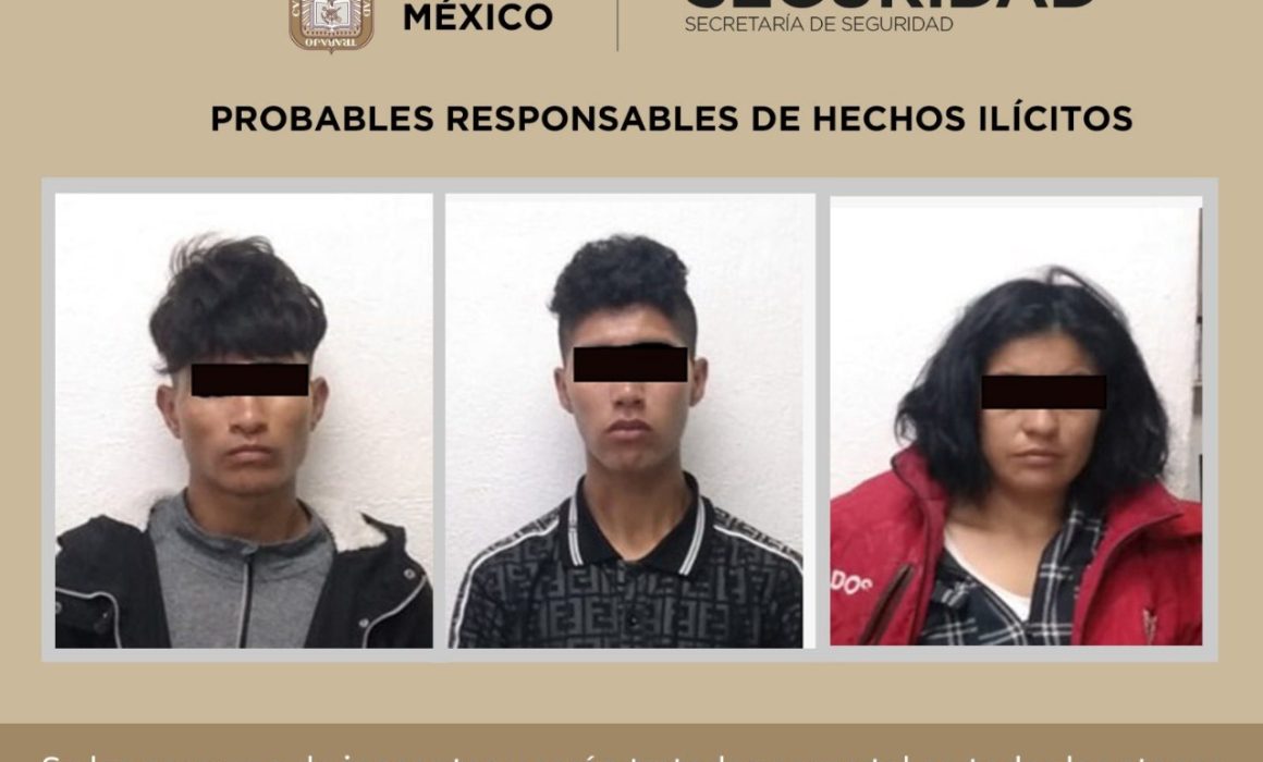 Capturan en Huehuetoca a presuntos ladrones armados tras asalto con lesiones