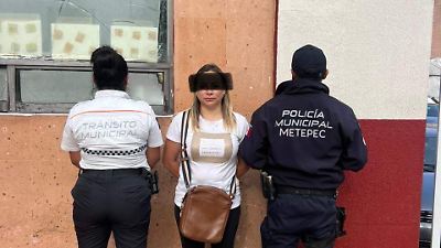 Capturan en Metepec a pareja vinculada con robos a casas en áreas residenciales