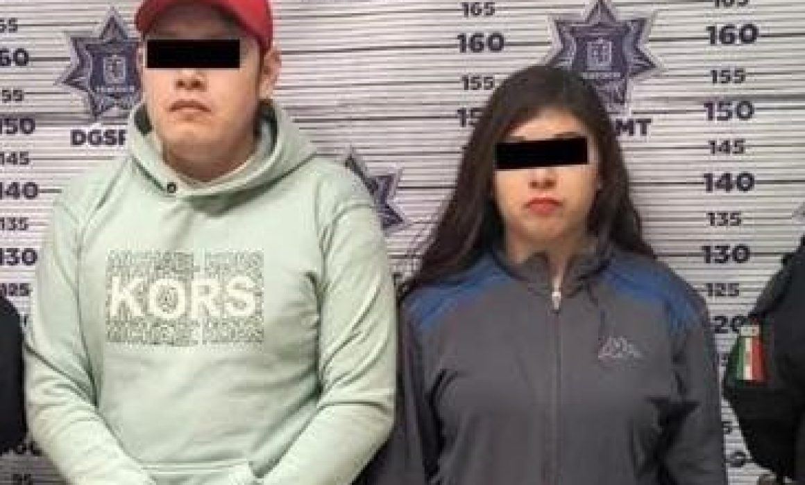 Capturan en Texcoco a pareja por robo violento en centro comercial Gran Patio