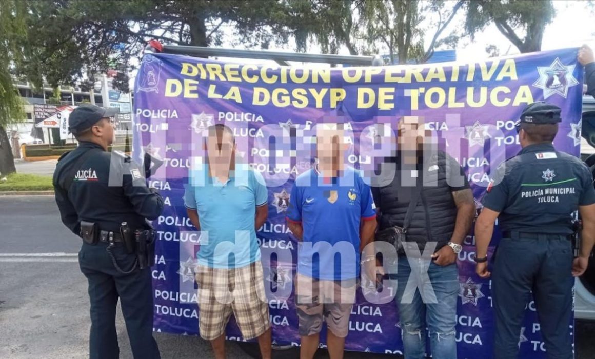 Capturan en Toluca a banda dedicada al robo de autopartes en la zona norte