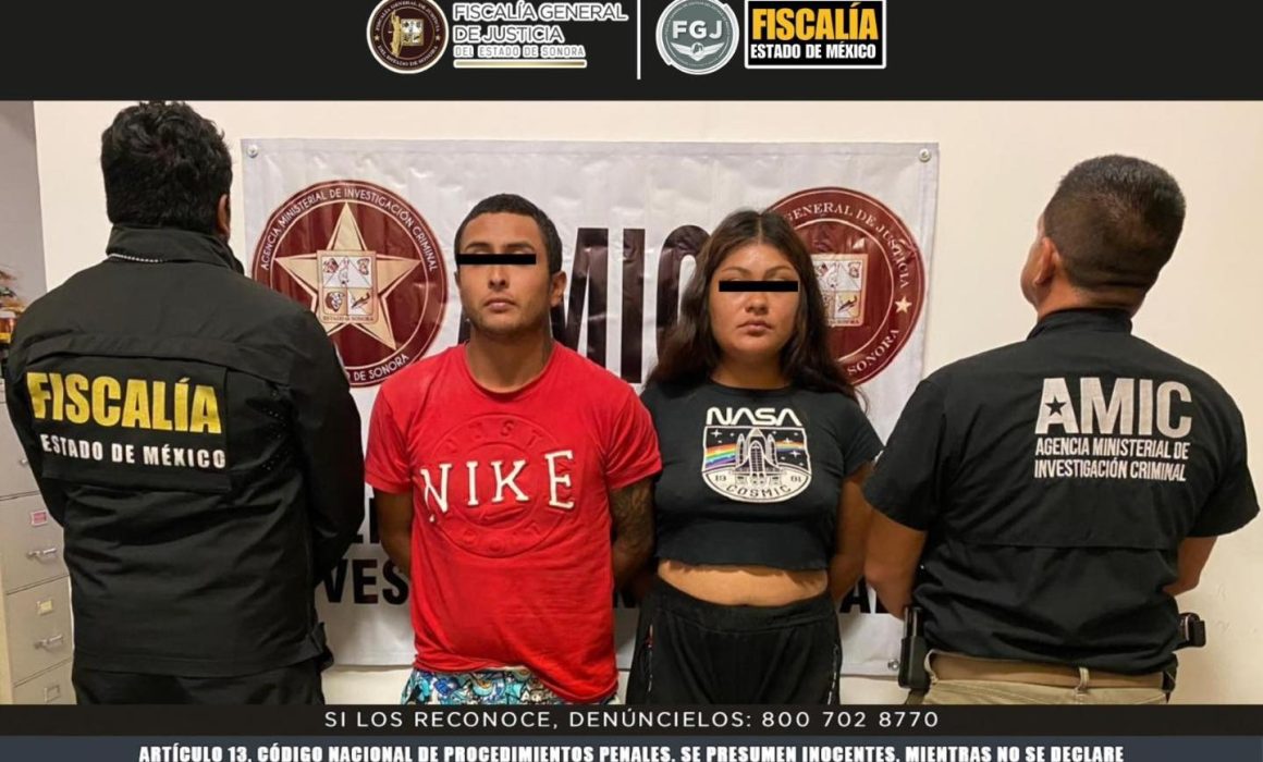 Capturan y vinculan a proceso a pareja implicada en el homicidio de servidor público en Chimalhuacán