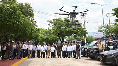 Chiapas inaugura el primer escuadrón de drones artillados en México para vigilar la frontera sur