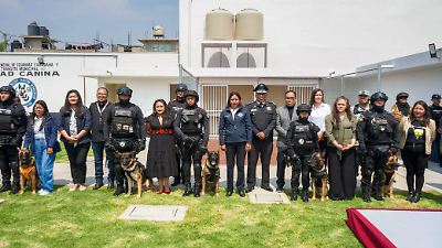 Chimalhuacán inaugura Unidad Canina K-9 para fortalecer su seguridad ciudadana