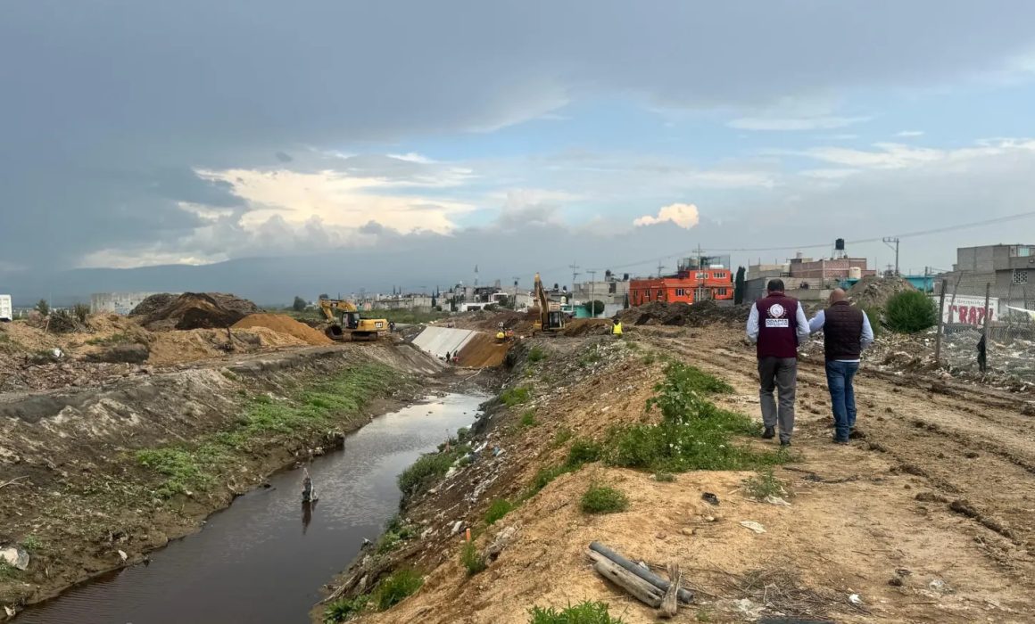 Chimalhuacán refuerza drenaje para prevenir inundaciones y proteger a sus habitantes