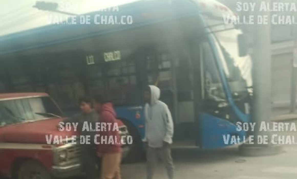 Choque de Trolebús en Chalco causa suspensión parcial del servicio y genera inquietud entre usuarios