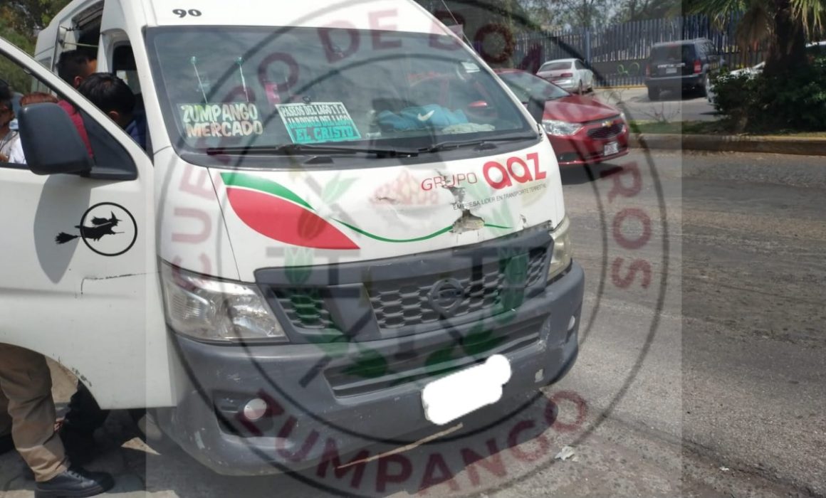 Choque en la Zumpango-Reyes deja lesionados en el transporte público